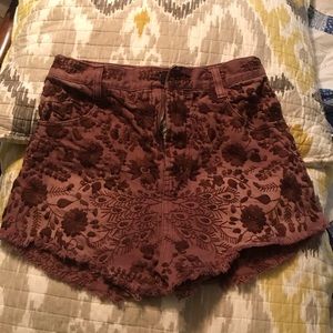 Free people high waisted shorts